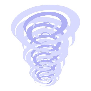 Mor dairelerden oluşan spiral şekil girdap ya da kasırga izlenimi yaratıyor.