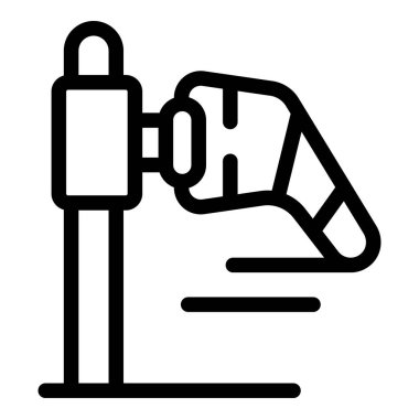 Biyonik protez kol bir tıp laboratuvarında hız ve hareket testi yapılıyor.