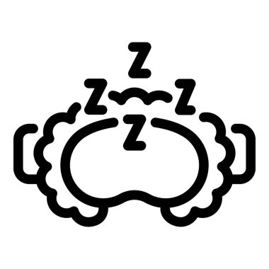 Uyku maskesi uyku ve rüyaları temsil eder. Huzurlu bir gece için rahatlık ve rahatlık sağlar.