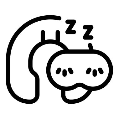 Ortopedik yastıkla ve rahat bir uyku maskesiyle iyi bir gece uykusu.