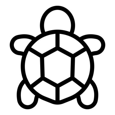 Kaplumbağanın basit bir sanat simgesi. Vahşi yaşamı ya da doğayı temsil etmek için mükemmel.