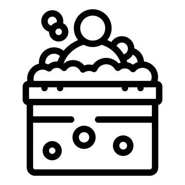 Banyoda köpükle banyo yapan, küvette dinlenen biri.