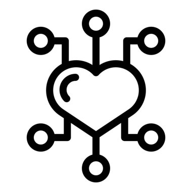 Aşkın ve bağlantının gücünü sembolize eden bir kalbin görüntüsü