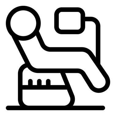 Kan nakli yapılan bir hastayı temsil eden basit bir taslak biçim simgesi