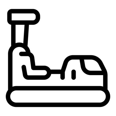 İnsanları taşıyan fütürist bir hoverkraft 'ın tek çizgi çizimi