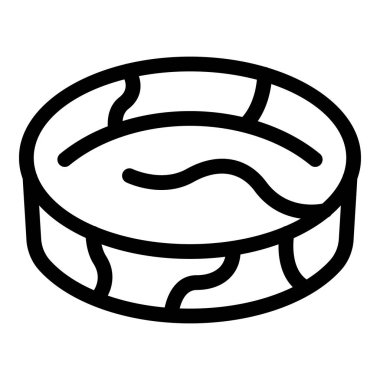 Marangozluk ve marangozluk projeleri için ahşap desenli yuvarlak bir tahta parçası.