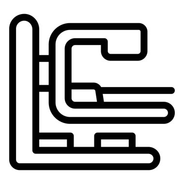 Manyetik rezonans görüntüleme tarayıcısı güçlü manyetik alanlar ve radyo dalgaları kullanarak tıbbi incelemeyi temsil ediyor.