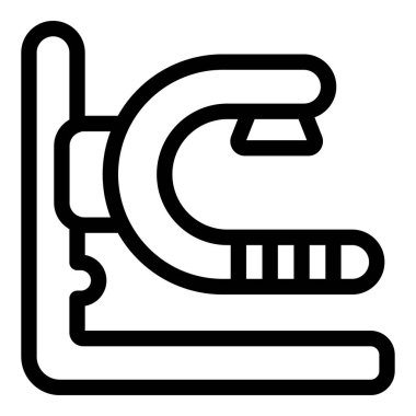 Diş röntgeni teknolojisi kullanan bir diş panoramik radyografisinin simgesi