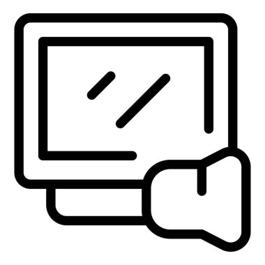 Bir hoparlör simgesi eklenmiş bir uyarı mesajı gösteren bilgisayar ekranı önemli bir ses uyarısı gösterir