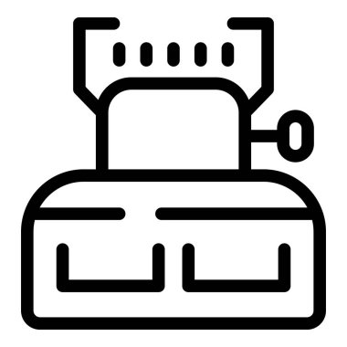 Kamp sobasının görünen aleviyle yanan basit bir simgesi. Kamp yaparken yemek pişirmek için mükemmel.