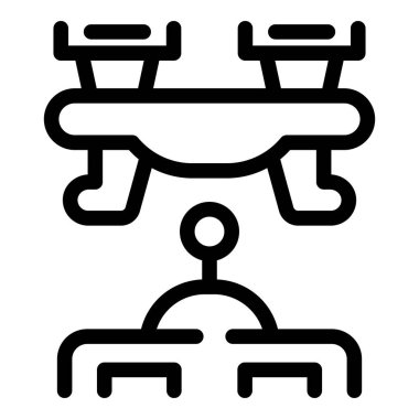 Profesyonel İHA, antenli uzaktan kumandalı bir canlı yayın yapıyor.