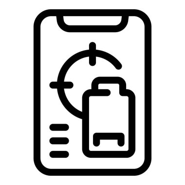 Akıllı telefon kalan pil şarj süresini gösteriyor, web siteleri ve uygulamalar için mükemmel