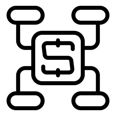 Bu simge, birbiriyle bağlantılı aşamalarla çevik metodolojiyi vurgulayan bir yazılım geliştirme sürecini temsil eder