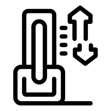 Bir araba krikosunun satır simgesi, araç bakımını ve tamirini temsil ediyor