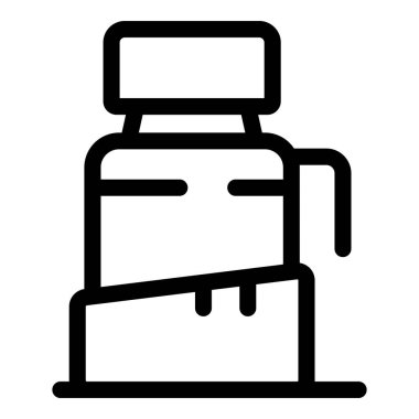 Su soğutucusunun simgesi yerde duruyor. Ofis hayatını temsil etmek için mükemmel.