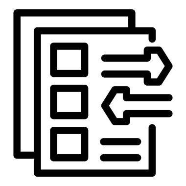 Simge aktarımını gösteren dijital belge değişimi