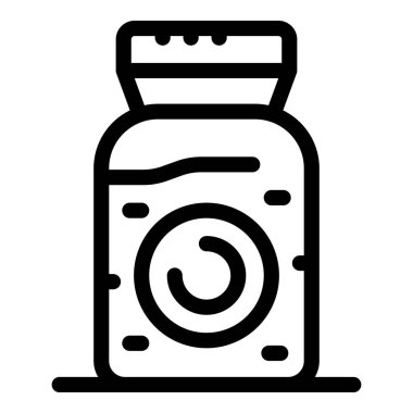 Çamaşır yıkama deterjan şişesi ikonu temizlik sıvısını gösteriyor