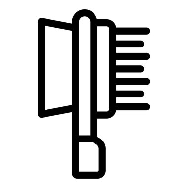 Temizlik fırçasıyla temizlik ve evcil hayvan bakımı.