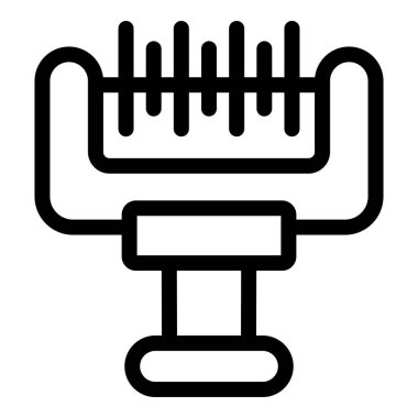 Saç makasının basit bir simgesi. Berber dükkanlarını ve kuaförleri temsil etmek için ideal.