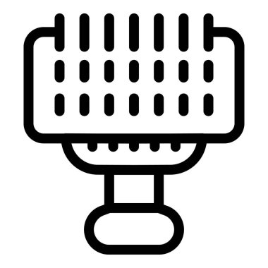 Elektrikli kaloriferin ikonu odayı ısıtıyor.