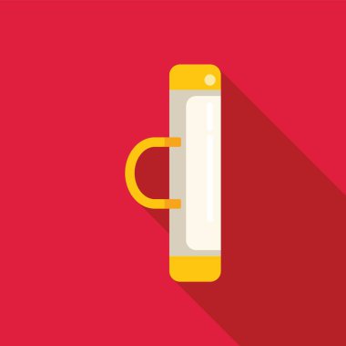 Sarı termosun saplı hali, saatlerce içkilerinizi sıcak ya da soğuk tutuyor.