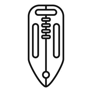 Cankurtaran Kurtarma Panosu simgesi, dış hat biçimi, beyaz arka planda izole edilmiş