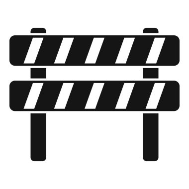 Siyah beyaz çizgili yol engeli erişimi engelliyor