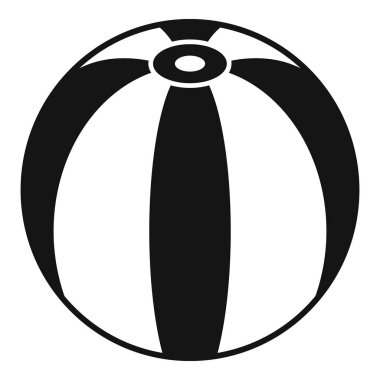 Siyah ve beyaz plaj balosu yaz tatili aktivitelerini sembolize ediyor.