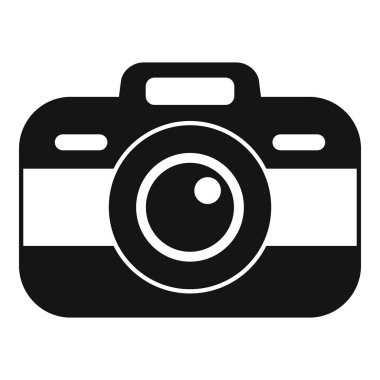 Basit siyah-beyaz dijital kamera hafızanızı kaydetmeye hazır.