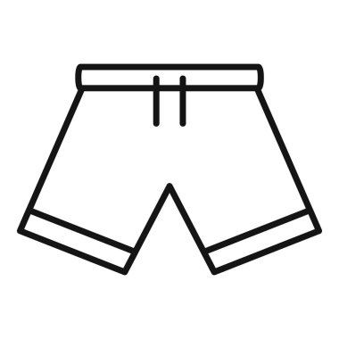 Spor, spor, spor ve spor kıyafetleri ile ilgili tasarımlar için mükemmel olan siyah beyaz çizgili bir şort.