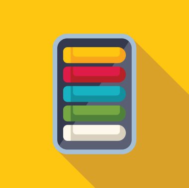 Renkli tebeşir içeren kutu çizim ve çizim için kullanılmayı bekliyor