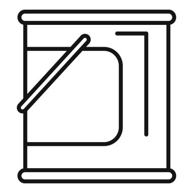 Boya kutusu, ev yenileme projesinde kullanılmak üzere kapı kolu açık olarak açılıyor.