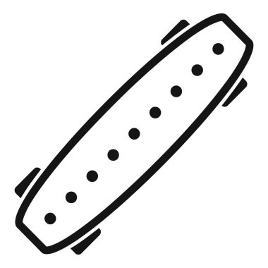 Pil ömrünü gösteren modern bir elektrik uzun panosunun basit simgesi