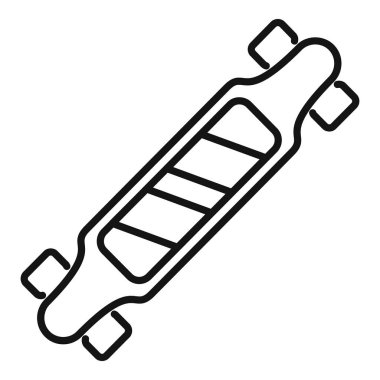 Popüler açık hava spor etkinliğini temsil eden uzun tahta simgesi