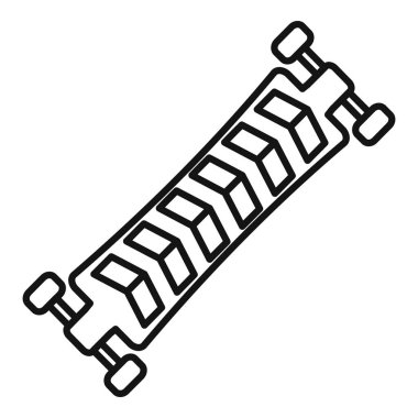 Oklu uzun tahta hız ve yön kavramını gösteriyor