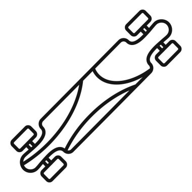 Seyir ve yokuş aşağı yarış için büyük tekerlekleri olan uzun kaykay