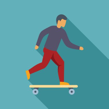 Genç adam güneşli bir günde şehir parkında sörf yaparken mutlu.