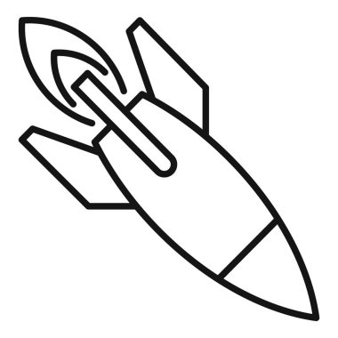 Nükleer füzenin yukarı doğru fırlatılan basit çizgisi ardında ateş izi bırakıyor.