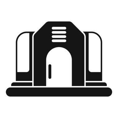 Merdivenleri ve kemerli tavanı olan modern metro girişi.