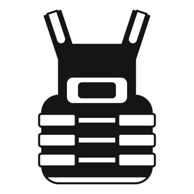 Can yeleğinin basit bir simgesi, su güvenliği ve kurtarma operasyonları için gereklidir.