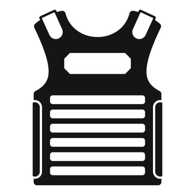 Siyah kurşun geçirmez yelek kurşun ateşine karşı koruma sağlıyor.