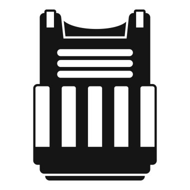 Siyah kurşun geçirmez yelek şiddetten korunuyor güvenlik ve güvenlik sağlıyor, basit bir tarz.