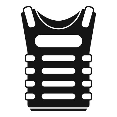 Siyah kurşun geçirmez yelek, silah seslerinden korunma sağlıyor.