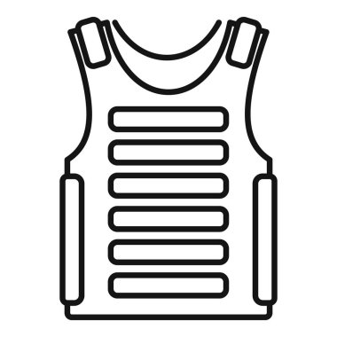 Kolluk kuvvetleri ve askeri personele güvenlik ve güvenlik sağlayan kurşun geçirmez yelek çizimi