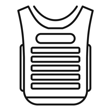 Polis memurlarına ve güvenlik personeline koruma sağlayan kurşun geçirmez yelek çizimi