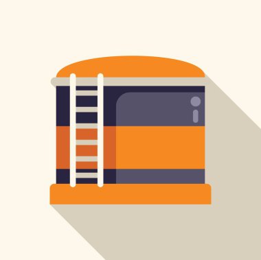 Büyük su kulesi şehir altyapısına su sağlıyor.