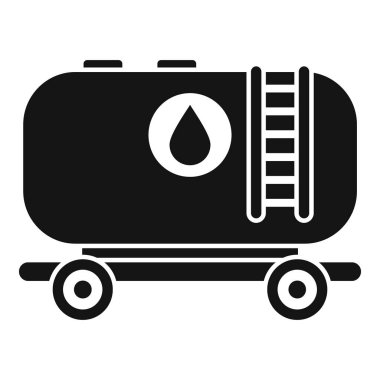 Yakıt taşıyan bir petrol tankının siyah beyaz simgesi, enerji tedarik zincirlerinin önemini vurguluyor.