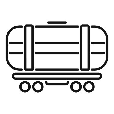 Petrol ürünlerini demiryolu taşımacılığıyla taşıyan tank vagonu beyaz arka planda izole edildi