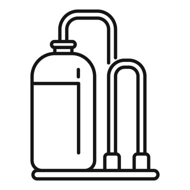 Basit su soğutucusu ferahlatıcı ve sulandırıcı su dağıtıyor.