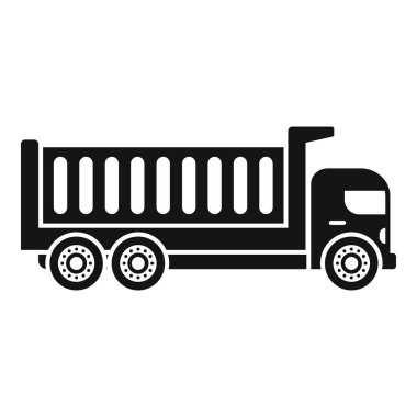 Büyük bahşiş kamyonu inşaat projesi için inşaat malzemeleri taşıyor.